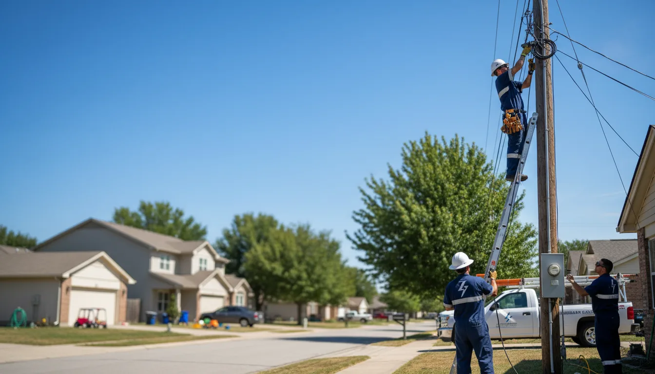 Residential electrician providing installation services in Snover, MI